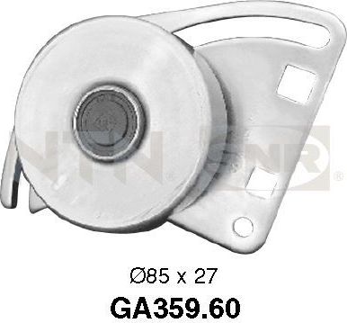 Натяжной ролик (натяжитель) приводного поликлинового ремня NTN / SNR для Citroen BX 1987-1994. Артикул GA359.60