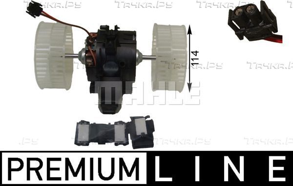 Вентилятор, мотор печки (отопителя) салона Mahle Premium для BMW 6 II (E63/E64) 2003-2010. Артикул AB 133 000P