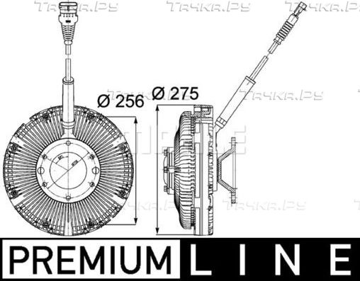 Муфта вентилятора (вискомуфта) Mahle Premium для DAF CF 85 2001-2013. Артикул CFC 97 000P