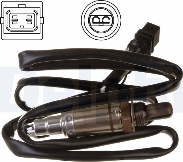 Лямбда-зонд (кислородный датчик) Delphi. Артикул ES10242-12B1