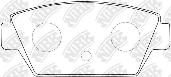 Тормозные колодки NiBK. Артикул PN3110
