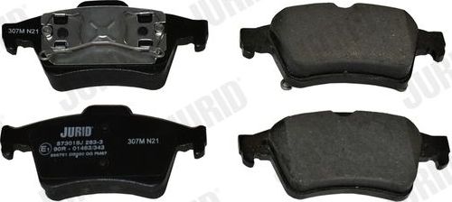 Тормозные колодки Jurid задние для Renault Megane II 2002-2009. Артикул 573018J