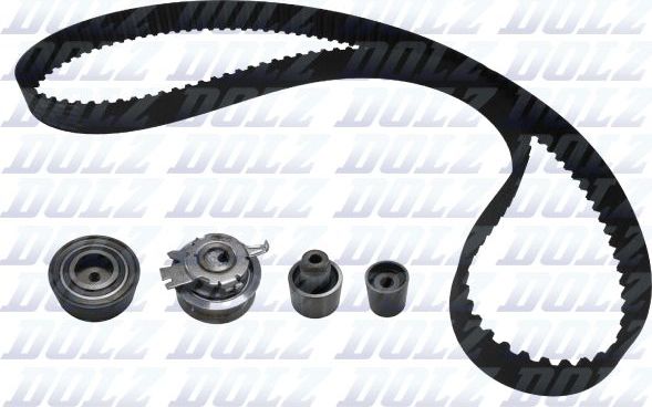 Ремень ГРМ с роликами (комплект) Dolz для Volkswagen New Beetle II (A5) 2011-2016. Артикул SKD100