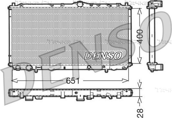 Радиатор охлаждения двигателя Denso (алюминий). Артикул DRM33060