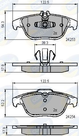 Тормозные колодки Comline Comline. Артикул CBP01792