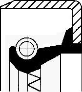 Сальник Corteco (FPM (Fluor-Kautschuk)). Артикул 20019176B