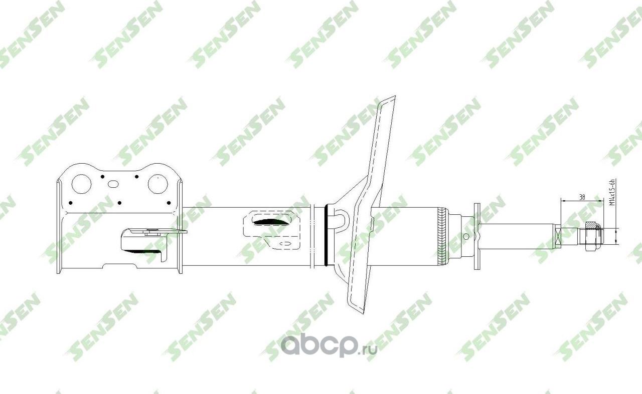 АМОРТИЗАТОР TOYOTA CAMRY (_CV2_,_XV2_) 1996/08-2001/11 F / R (Sensen). Артикул 42140664