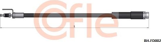 Тормозной шланг Cofle. Артикул 92.BH.FD002