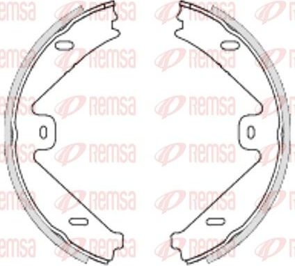 Тормозные колодки (стояночная тормозная система) Remsa. Артикул 4754.00