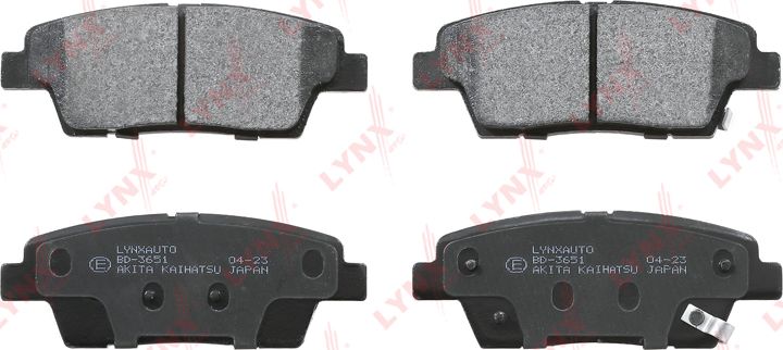 Тормозные колодки LYNXauto. Артикул BD-3651