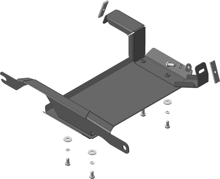 Защита Мотодор для задн. дифференциала Haval H8 2015-2020. Артикул 13112