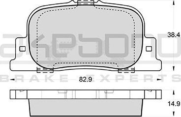 Тормозные колодки Akebono Standard. Артикул AN-604K