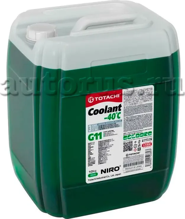 АНТИФРИЗ TOTACHI GREEN G-11 (10КГ) ЗЕЛЕНЫЙ Totachi. Артикул 4589904526893