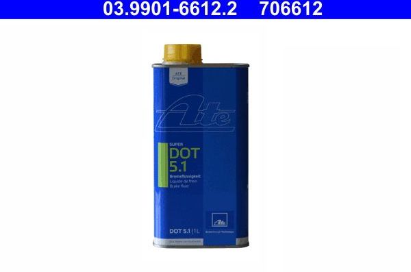 Тормозная жидкость ATE SUPER DOT 5.1. Артикул 03.9901-6612.2
