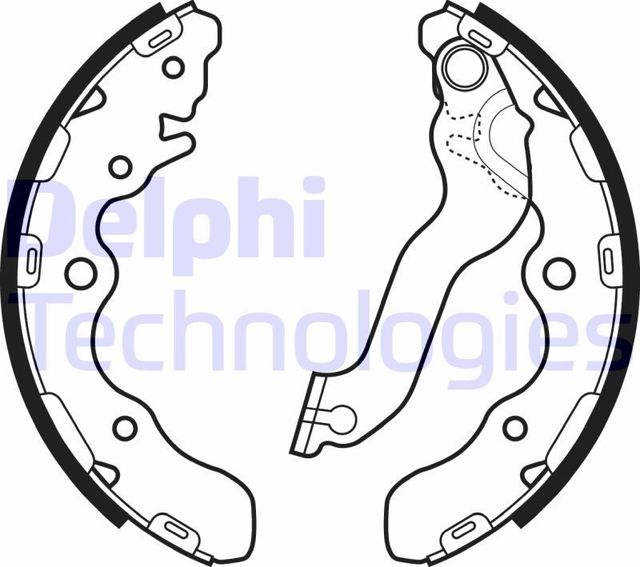 Тормозные колодки Delphi задние для Kia Spectra II 2004-2009. Артикул LS2072