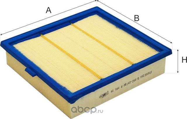 Фильтр воздушный Isuzu D-MAX II (TFR, TFS) 2.5 CRDi (TFR86J) (Goodwill). Артикул AG 944