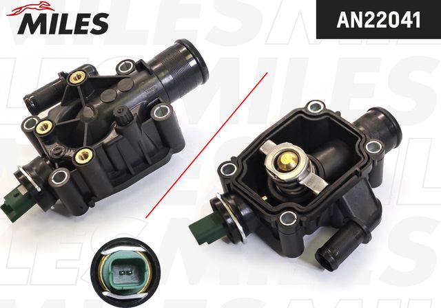 Термостат Miles для Citroen Berlingo II 2008-2019. Артикул AN22041