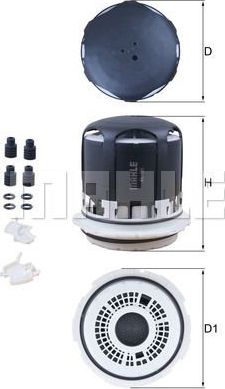 Патрон осушителя воздуха пневмосистемы Mahle для Volvo  FM 2005-2026. Артикул AL 36 KIT