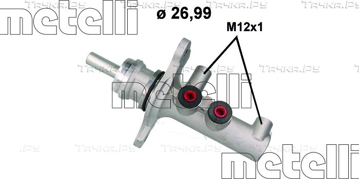 Тормозной цилиндр главный Metelli. Артикул 05-1188