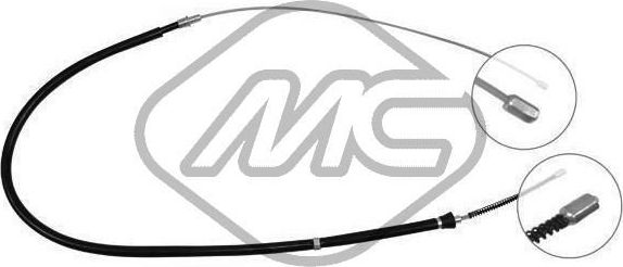 Трос ручника (тросик ручного тормоза) Metalcaucho. Артикул 80372