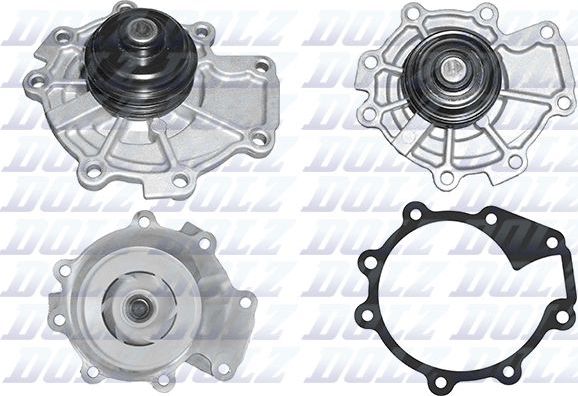 Помпа (водяной насос) Dolz для Ford Maverick II 2003-2007. Артикул F208