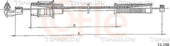 Трос газа Cofle. Артикул 11.198