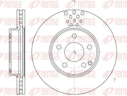 Тормозной диск Remsa. Артикул 6676.10