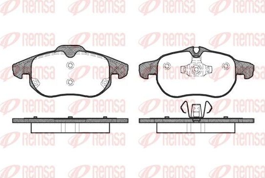 Тормозные колодки Remsa. Артикул 0888.00