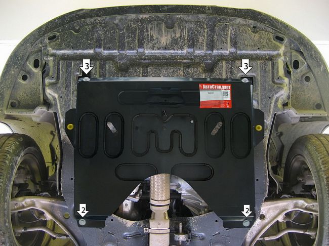 Защита АвтоСтандарт для картера и КПП Nissan Teana L33 2014-2026. Артикул 51412