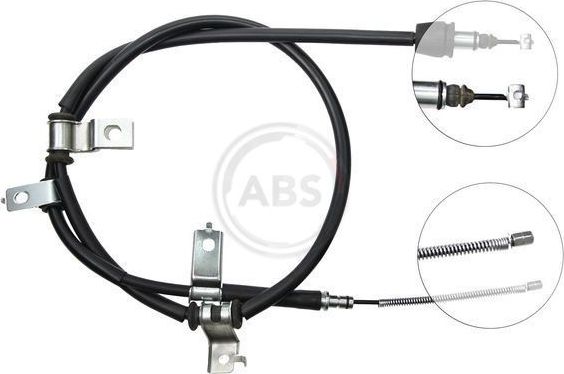 Трос ручника (тросик ручного тормоза) ABS. Артикул K15368