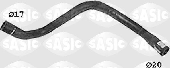 Патрубок радиатора (системы охлаждения) Sasic правый для Citroen AX 1994-1997. Артикул SWH0510
