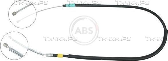 Трос ручника (тросик ручного тормоза) ABS. Артикул K16928
