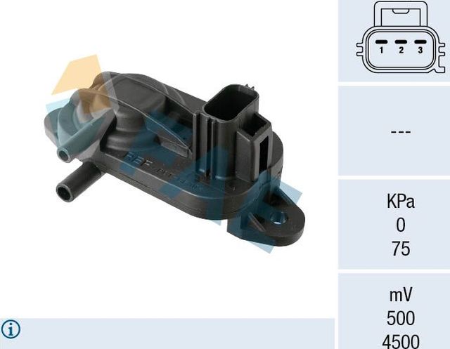 ДАТЧИК ДАВЛЕНИЯ ВЫХЛ ГАЗОВ FO, MA, VO FAE. Артикул 16121