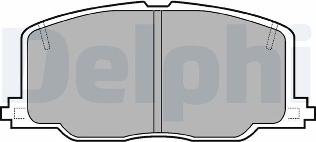 Тормозные колодки Delphi (Low-Metallic). Артикул LP613