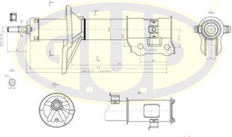 Амортизатор G.U.D.. Артикул GSA333304
