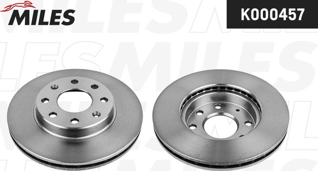 Тормозной диск Miles передний для Daewoo Kalos 2002-2007. Артикул K000457