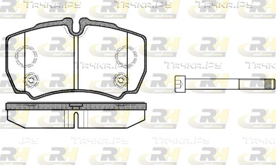 Тормозные колодки RoadHouse задние для Ford Transit VII 2006-2014. Артикул 2849.10