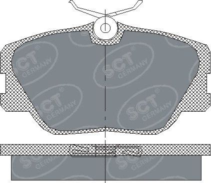 Тормозные колодки SCT-Germany. Артикул SP 167 PR