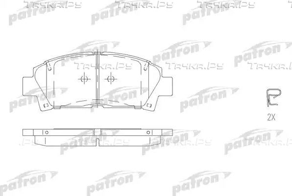 Тормозные колодки Patron передние для Toyota MR2 II (W20) 1991-2000. Артикул PBP928