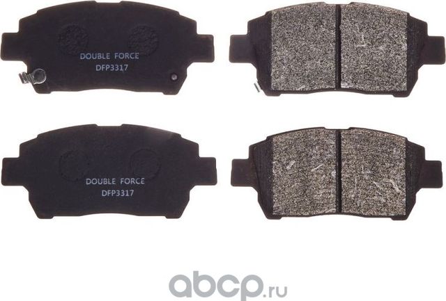 Колодки тормозные дисковые (Double Force) Double Force. Артикул DFP3317