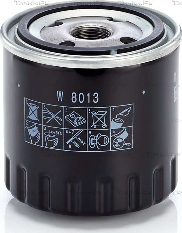 Масляный фильтр Mann-Filter для Infiniti QX50 I 2013-2017. Артикул W 8013
