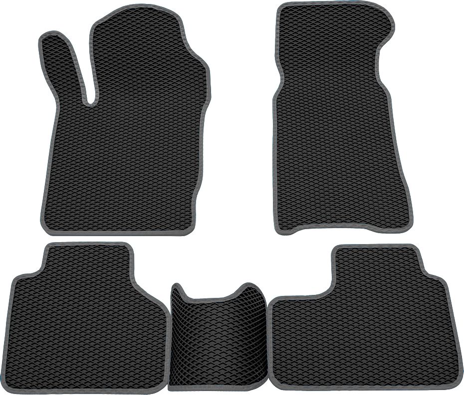 Коврики Rezkon EVA для салона Chevrolet Niva (2123) I 2002-2009 Серый кант. Артикул 9039040102