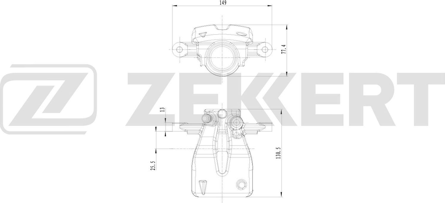 Тормозной суппорт Zekkert (алюминий). Артикул BS-8373