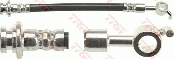 Тормозной шланг TRW задний левый внешний для Nissan Juke I 2010-2019. Артикул PHD1223