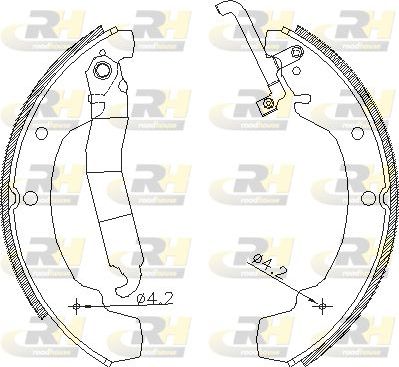 Тормозные колодки RoadHouse задние для Volkswagen LT I 1975-1996. Артикул 4688.01