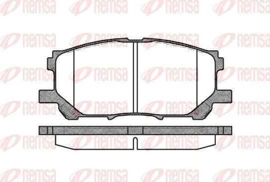 Тормозные колодки Remsa. Артикул 1039.00
