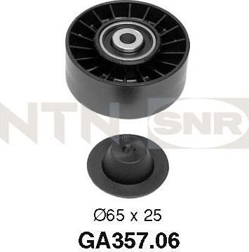 Направляющий (ведущий) ролик приводного поликлинового ремня NTN / SNR. Артикул GA357.06