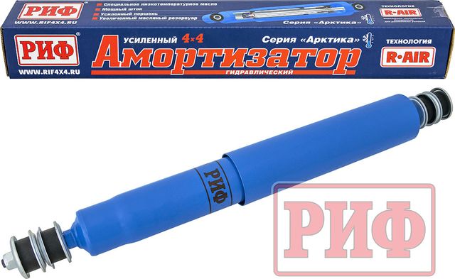 Амортизатор РИФ Арктика (R-AIR) усиленный передний для Nissan Patrol Y60 1987-1997. Лифт 100 мм. Артикул PLT206L