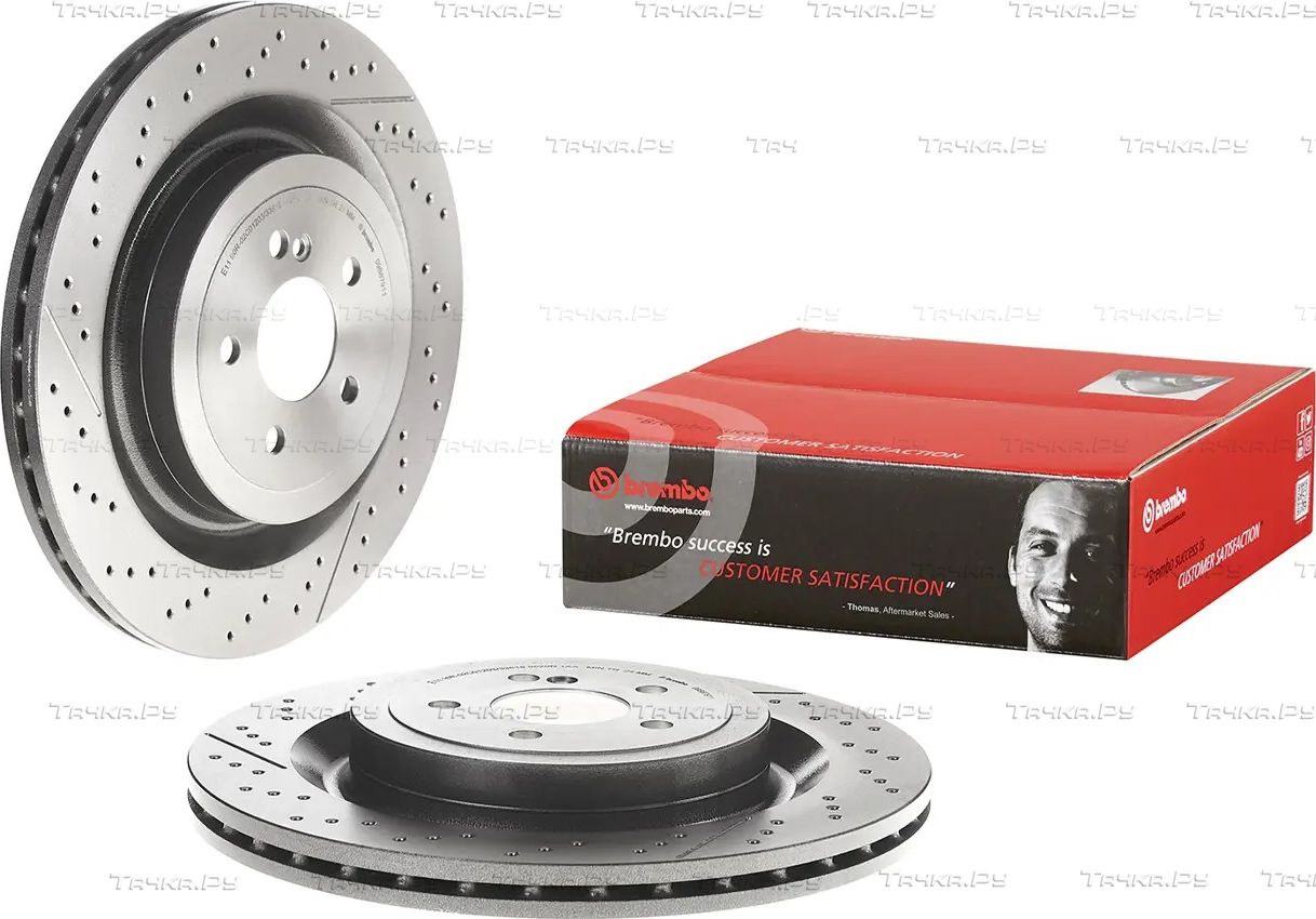 Тормозной диск Brembo PRIME LINE - UV Coated задний для Mercedes-Benz AMG GT I 2014-2026. Артикул 09.B879.11