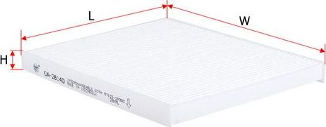 Салонный фильтр Sakura. Артикул CA-28140